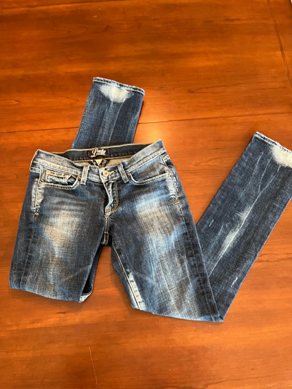 Lucky Brand Straight Leg Acid Wash Jeans Y2K Women’s 2/26